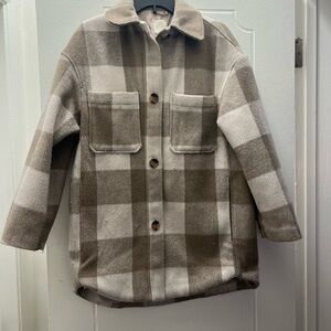 Plaid Button-Up Shacket